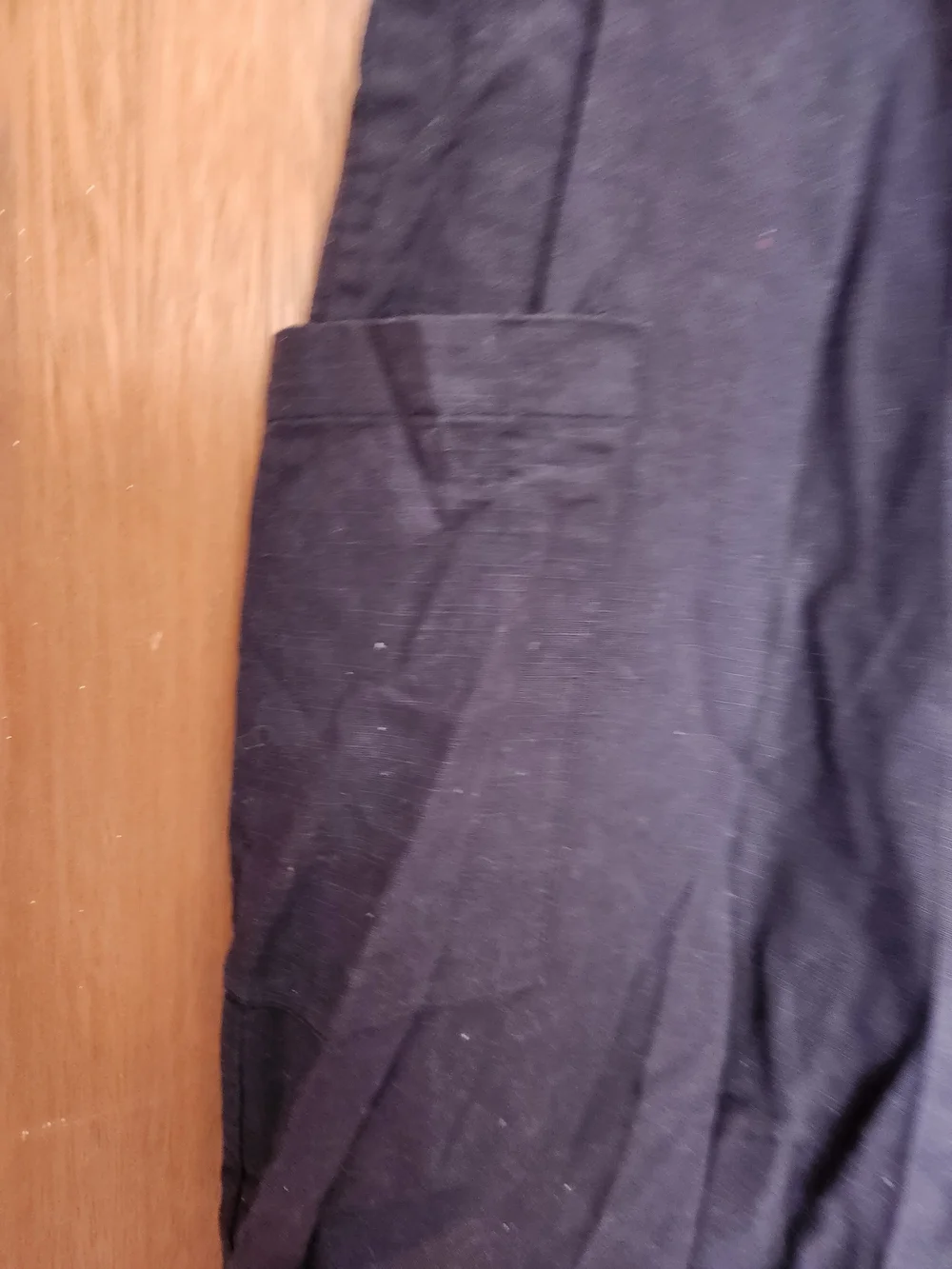 Urban Outfitters Black Wide-Leg Cargo Trousers 100% Cotton Size 2 W 27 L 37